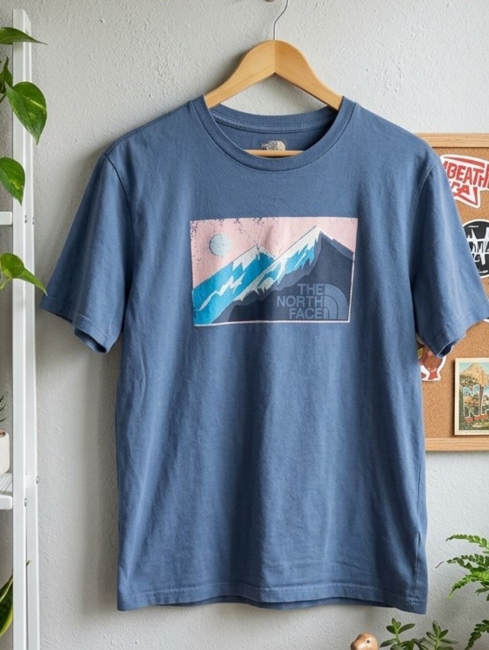 The North Face Navy Mountain Graphic Tee